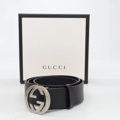 Ceinture (Interlocking G ) de Gucci Cuir