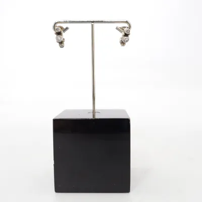 Earrings (Silver, Transparent) from Kumkum Silver