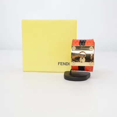 Bracelet (Rouge) de Fendi Cuir