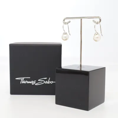 Oorbellen (Wit) van Thomas Sabo Zilver