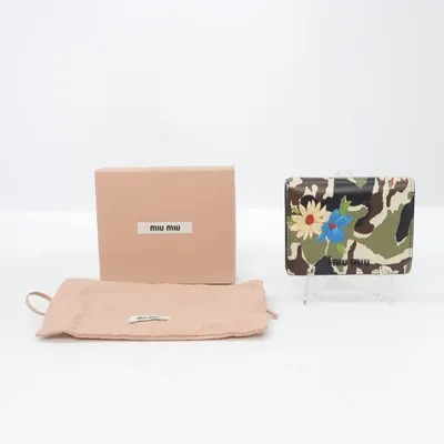 Portefeuille (Vert, Marron, Multicolore) de Miu Miu