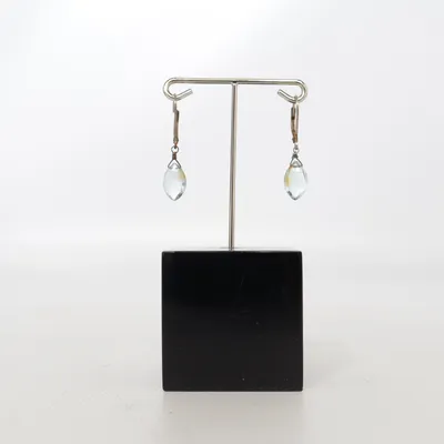 Boucles d'oreilles (Bleu, Argent) Argent