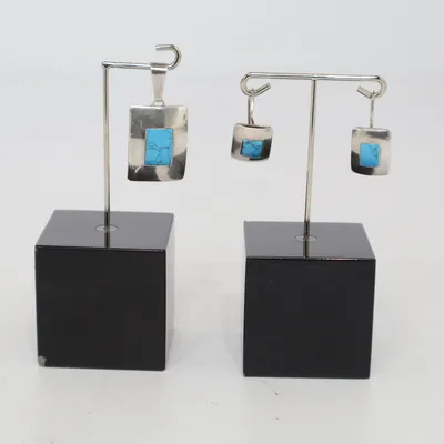 Sieradenset (Zilver, Turquoise) Zilver