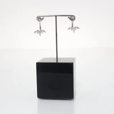 Örhängen (Silverfärgad, Vit) Silver