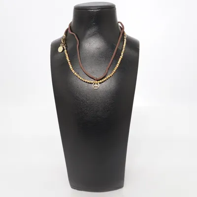 Halsband (Brun, Guldfärgad) från Libelle Silver