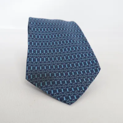 Stropdas (Blauw) van Hermès Zijde