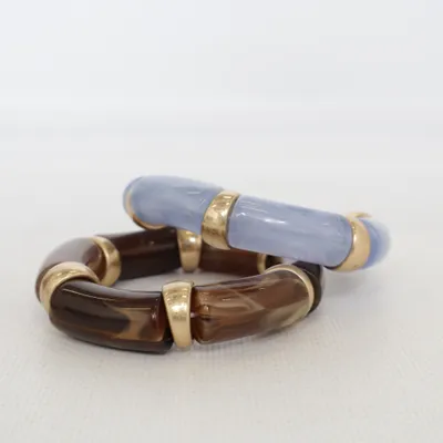 Bracelet (Blue, Gold, Brown) from H&M Unknown metal