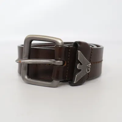 Ceinture (Marron) de Giorgio Armani Cuir