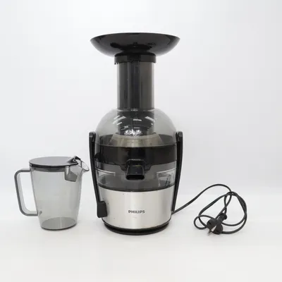 Råsaftcentrifug (Silverfärgad, Svart) från Philips