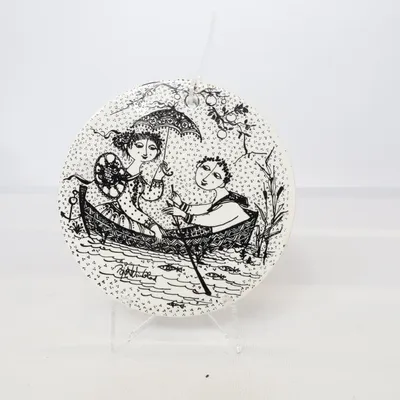 Décoration murale (Blanc, Noir) de Bjørn Wiinblad
