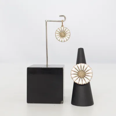 Jewelry set (White, Gold) from Georg Jensen Silver
