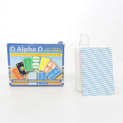 Cartes à jouer de Alpha