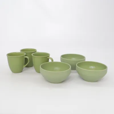 Service (Groen) van Höganäs Keramik