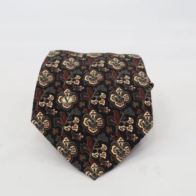 Cravate (Noir, Multicolore) de Valentino Soie