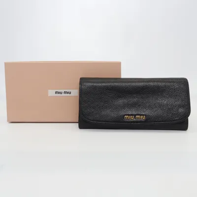 Wallet (Black) from Miu Miu
