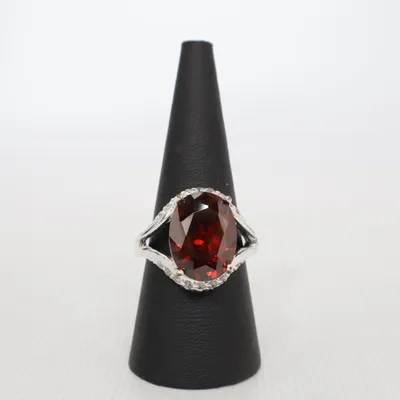Ring (Zilver, Rood) Zilver