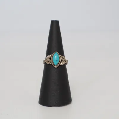 Ring (Sølv, Turkis) Sølv