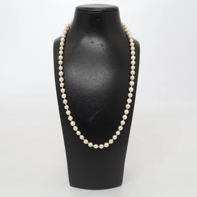 Halsband (Vit, Silverfärgad) Vitguld, Okänd metall