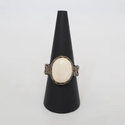 Ring (Silver, White) Silver