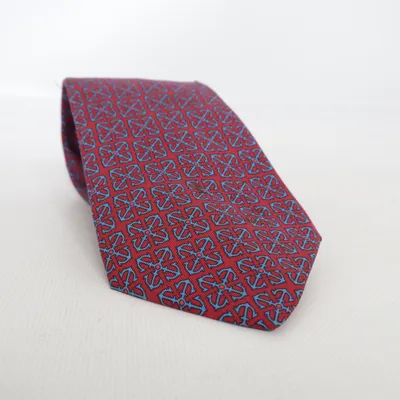 Stropdas (Rood, Blauw) van Hermès Zijde