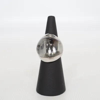 Ring (Silverfärgad, Svart) Silver