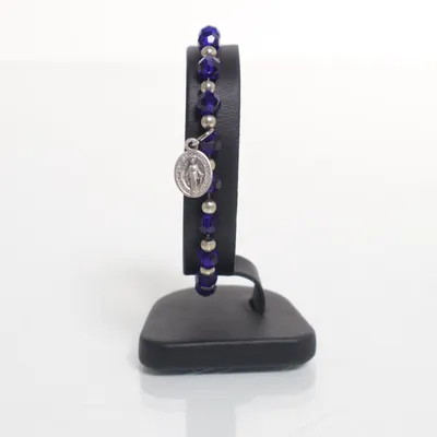 Bracelet (Blue, Silver) Unknown metal