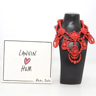Collier (Rouge) de Lanvin x H&M Métal inconnu