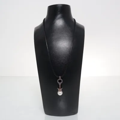 Halsband (Svart) Silver