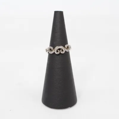 Ring (Pandora Ring mit Zirkona Steinen, Größe 48) Silver
