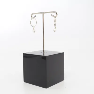 Earrings (Silver, White) from Guldfynd Silver