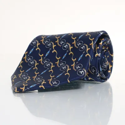 Stropdas (Blauw, Geel, Meerkleurig) van Canda C&A Zijde