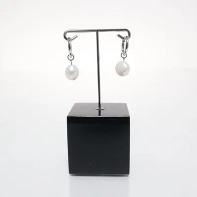 Örhängen (Vit) Silver