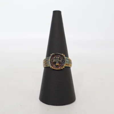Klackring (Brun, Svart) Silver