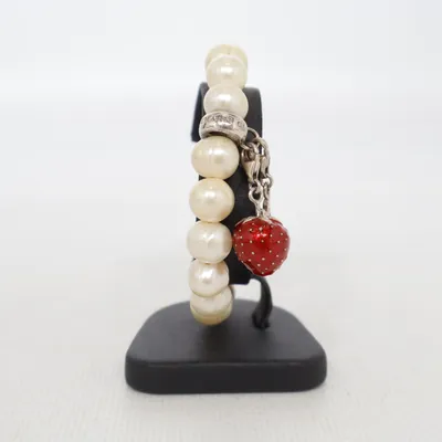 Bracelet (White, Red, Silver) from Thomas Sabo Silver