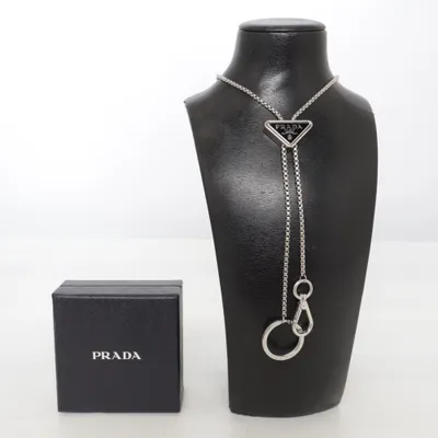 Necklace (Silver) from Prada Unknown metal