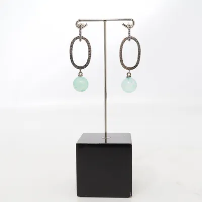 Boucles d'oreilles (Turquoise, Argent) Argent
