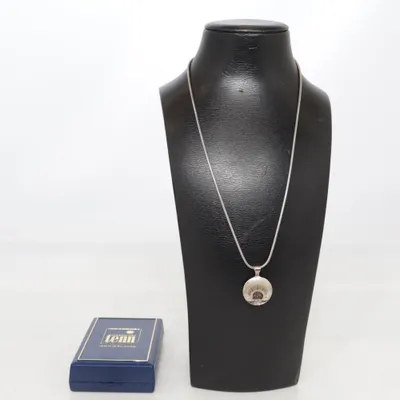 Halsband (Silverfärgad) från Jokkmokks Tenn Silver