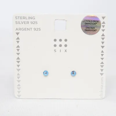 Earrings (Blue) from SIX Silver
