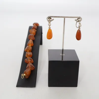 Jewelry set (Brown) Silver