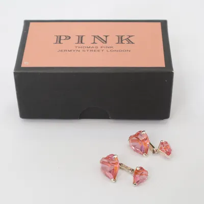 Manchetknapper (Pink) fra Thomas Pink Sølv