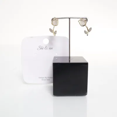 Oorbellen (Goud, Wit) van Shi & An Zilver