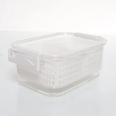 Opbevaringskasse (Transparent, Hvid)