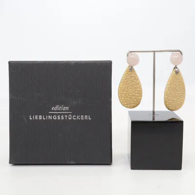 Øreringe (Beige, Pink) fra Lieblingsstückerl Sølv, Ukendt metal