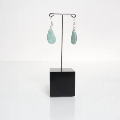 Örhängen (Grön, Grå) från Edelstein Silver