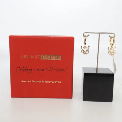 Earrings (Gold) from Arenart Forever Silver