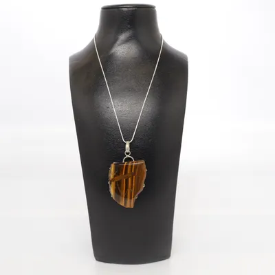 Halsband (Brun) Silver