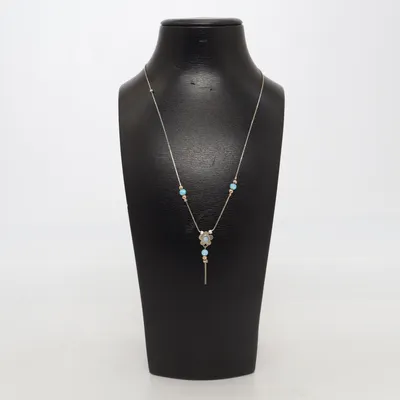Ketting (Zilver, Turquoise) van Magnolia Zilver