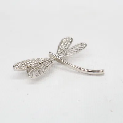 Broche (Sølv, Transparent) Ukendt metal