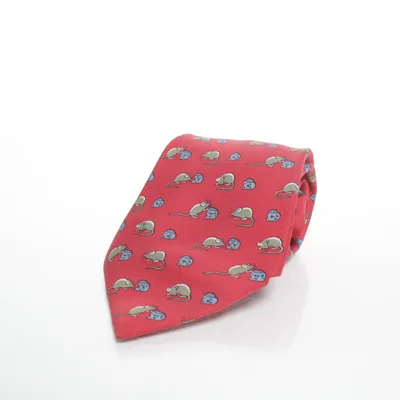 Stropdas (Rood, Meerkleurig) van Hermès Zijde