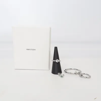 Parure de bijoux (Argent, Vert) de H&M Studio Métal inconnu